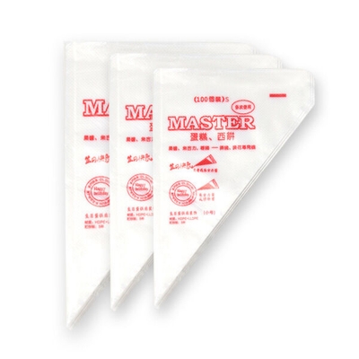 Picture of Plastic Disposable Piping Bags Cake Cream Decorating (100 piece Medium size )