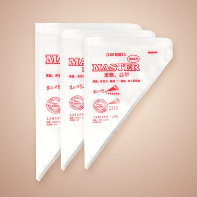 Picture of Plastic Disposable Piping Bags Cake Cream Decorating (100 piece Medium size )