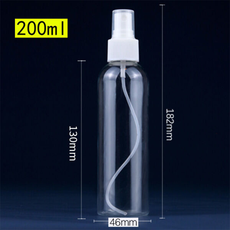 Picture of 200ml Spray bottle Transparent plastic bottle- 12 pcs