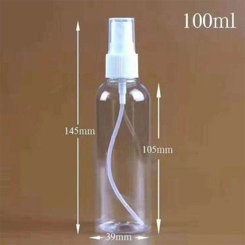 Picture of 100ml Spray bottle Transparent plastic bottle- 12 pcs