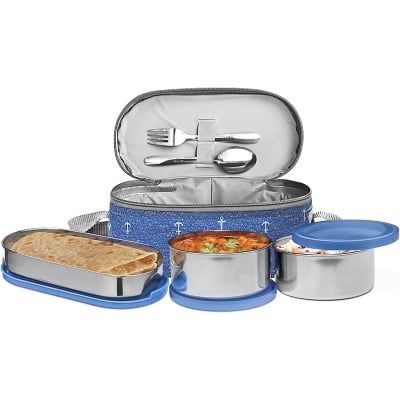 Picture of MILTON Corporate Lunch Stainless Steel Containers Set of 3 - Multicolor