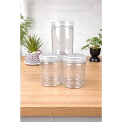 Picture of 100 gm ClearSeal Premium PET Jar – Multipurpose Transparent Container 25 pcs pack