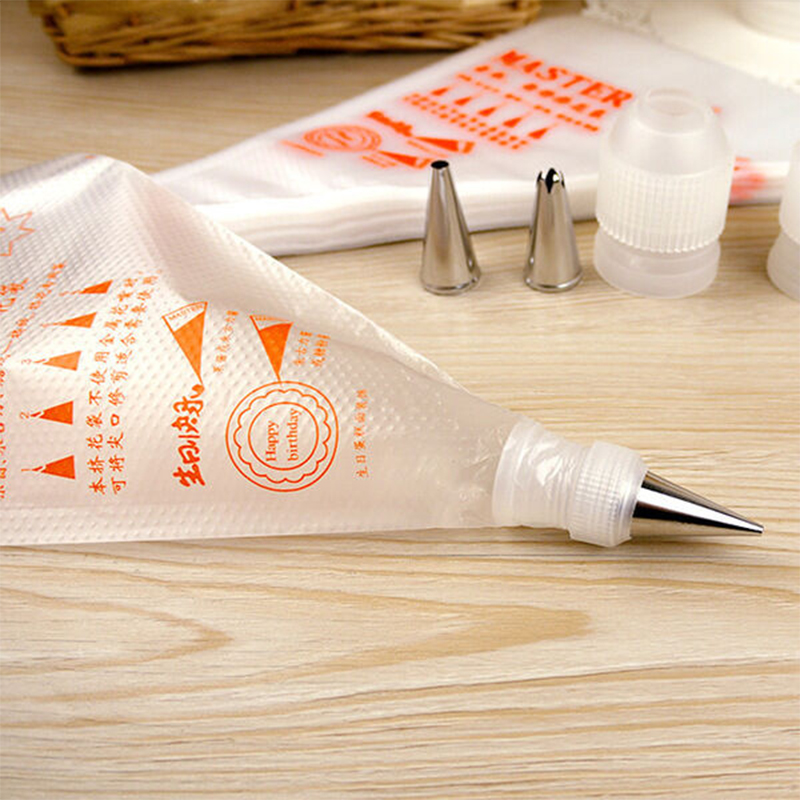Picture of Plastic Disposable Piping Bags Cake Cream Decorating (100 piece Small size )