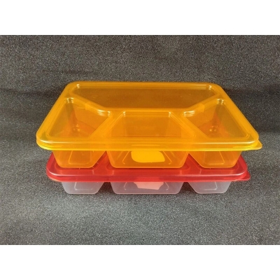 Picture of Multi-Compartment Lunch Box, Food delivery service, Catering Service box - Multicolor