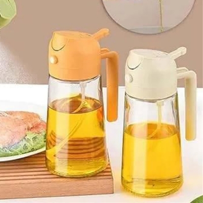 Picture of 2 in 1 Oil Sprayer and Oil Dispenser Bottle 500ml - Multicolor