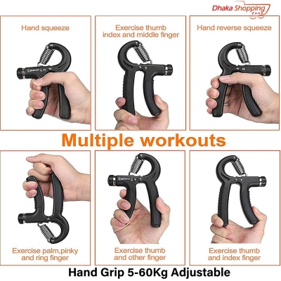 Picture of Hand Grips Finger Exerciser Grip Strengthener Arm Spring Expander Exercise Gym Fitness Training Wrist Gripper - Multicolor