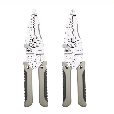 Picture of Crimper Cable Cutter Adjustable Automatic Wire Stripper Multifunctional Stripping Crimping Pliers Terminal Hand Tool