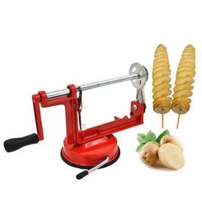 Picture of Potato Spiral Cutter Twisted Fruits Vegetable Slicer - Multicolor