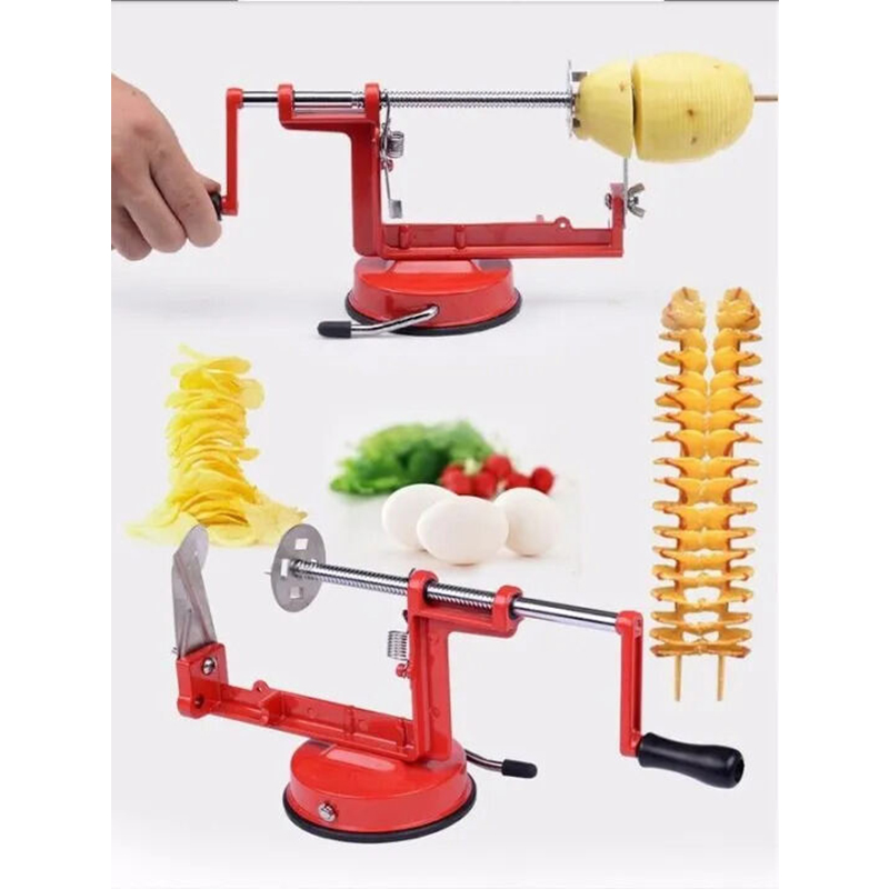 Picture of Potato Spiral Cutter Twisted Fruits Vegetable Slicer - Multicolor