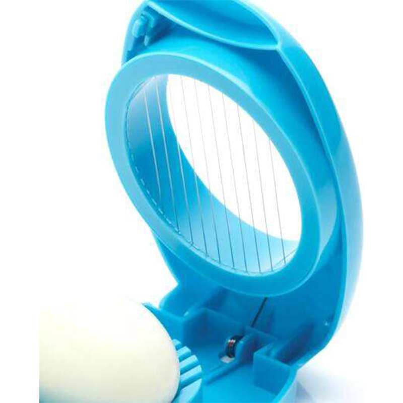 Picture of Egg Slicer on Card Stainless Steel Blades for Perfectly Even Slices Perfect for Boiled Eggs Fruits and More Compact Easy to Use Dishwasher Safe Convenient Kitchen Tool for Meal Prep & Snacks - Multicolor