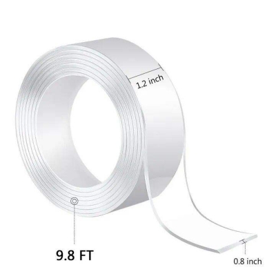 Picture of Ivy Grip Double Side Nano Adhesive Clear Tape Anti-Slip Removable Tape (3m/9.8 ft Long, 2mm Thick) MAX