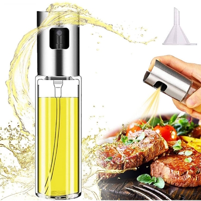 Picture of Oil Sprayer for Cooking, Upgraded Refillable Oil Spray Bottle - Multicolor