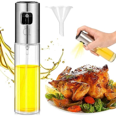 Picture of Oil Sprayer for Cooking, Upgraded Refillable Oil Spray Bottle - Multicolor