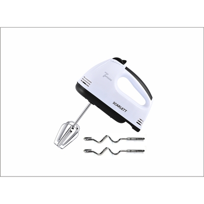 Picture of Scarlett Portable Multi-Functional Electric Eggbeater Automatic Cream Whip Stirrer Stainless Mixing Household Mini Mechanical Beater - White