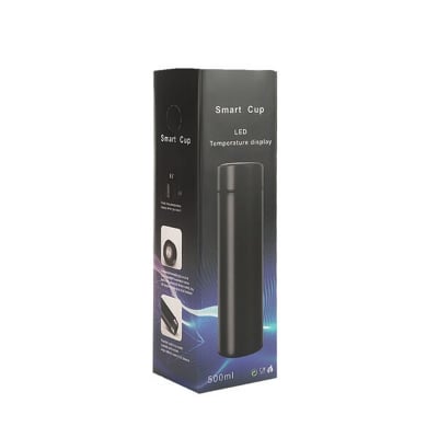 Picture of Smart Temperature Display Water Bottle, Stainless Steel Vacuum Flask, Digital LED Cap, 500ml