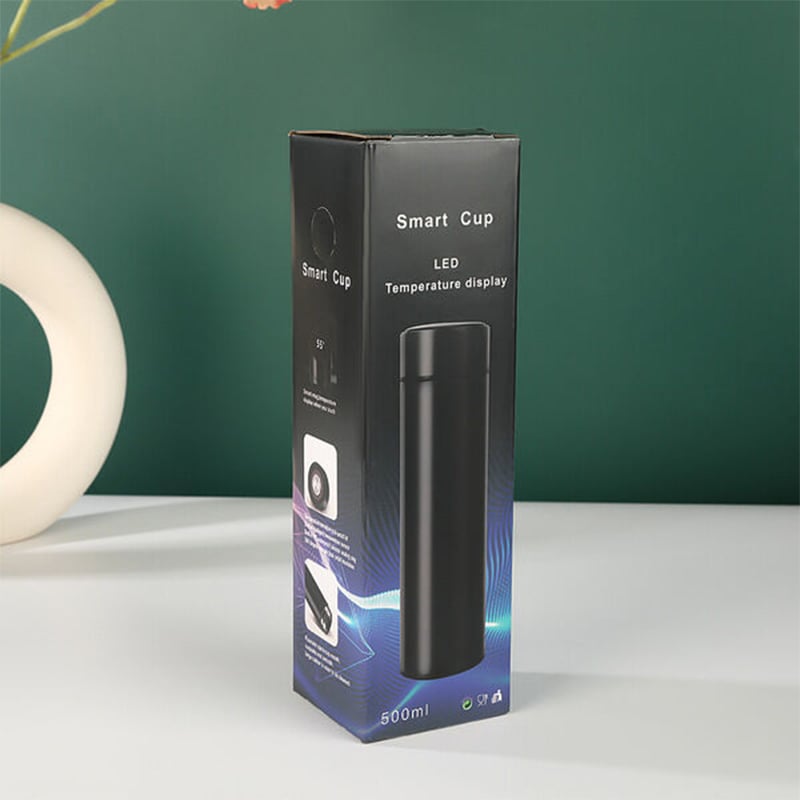 Picture of Smart Temperature Display Water Bottle, Stainless Steel Vacuum Flask, Digital LED Cap, 500ml