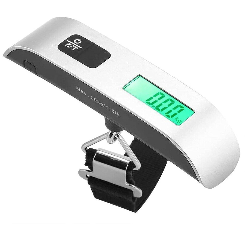Picture of Portable Digital Luggage Scale with LCD Display – Heavy Duty Travel Weighing Scale (Up to 50kg/110lb) with Strap Hook & Tare Function