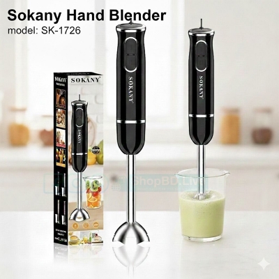 Picture of Sokany SK-1726 Stainless Steel Hand Blender 300W | 2-Speed Electric Blender