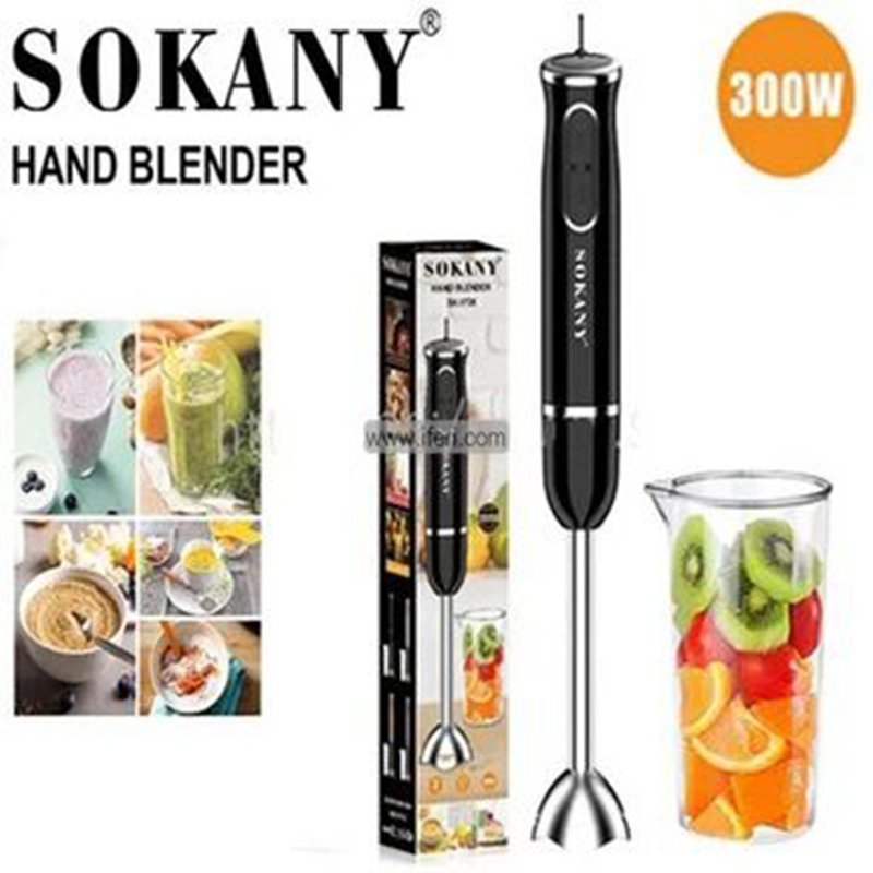 Picture of Sokany SK-1726 Stainless Steel Hand Blender 300W | 2-Speed Electric Blender