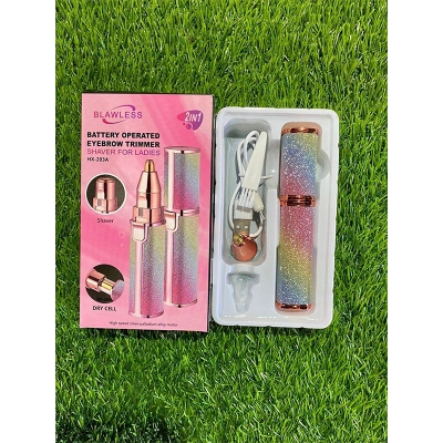 Picture of 2-in-1 Lady Shaver Flawless Eyebrow Trimmer - Multicolor