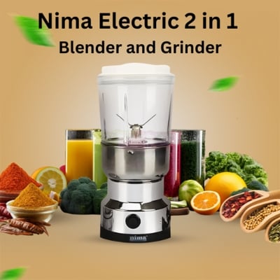 Picture of Nima Electric 2 in 1 Blender and Grinder, High Quality Heavy Duty Blender and Mixer Grinder - Sara Enterprise BD - Multicolor