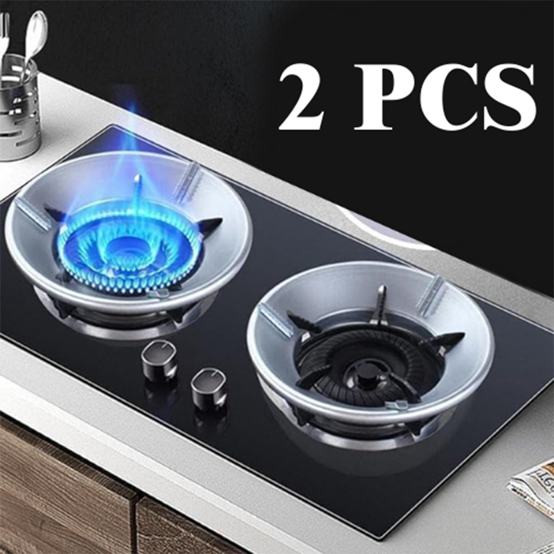 Picture of Energy Saving Gas Stove Cover Windproof Disk Windshield Bracket Universal Round Windproof Gas Stove 