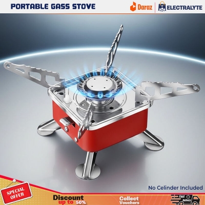 Picture of Portable Mini Gas Stove, Foldable Camping Stove for Camping and Outdoors Gass Stove Mini Stove - Multicolor