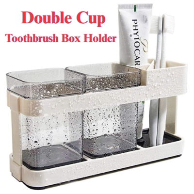 Picture of Toothbrush Box Cup Holder Bathroom Storage Bathroom Creative Bathroom Accessories Toothbrush Box - Brush Holder 