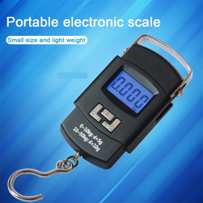 Picture of 50 Kg Digital Hanging Portable Weight Scale- Black-Measuring Tools & Scales-sara collection zone - Multicolor