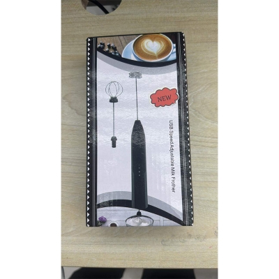 Picture of Handheld Coffee Mixer Frother Automatic Milk Beverage Foamer Cream Whisk Cooking Stirrer Egg Beater - Black