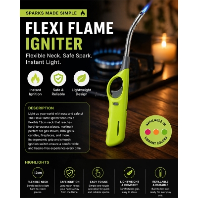 Picture of Premium Refillable Flexible Neck Gas Lighter – Windproof Multi-Purpose Utility Lighter (27cm)