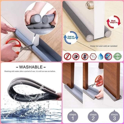 Picture of Door Bottom Sealing Strip Door Seal Gap Sound Proof Door Weather-strip Guard For Door Bottom Dust Blocker Door Sealing Stopper - Multicolor