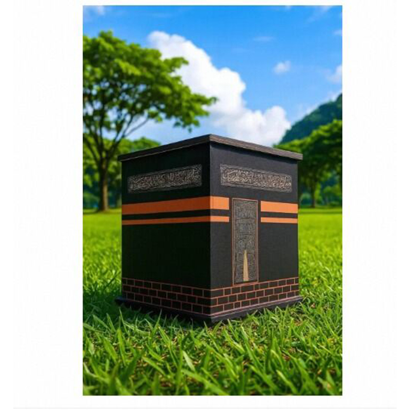 Picture of Kabah Umrah Saving Bank Box Umrah Kabba Saving Kaaba Design Saving Box kabba saving bank, umrah saving box, kaaba design money box, islamic savings box, umrah savings bank, kaaba money box, islamic gift saving box, umrah preparation savings - Multicolor