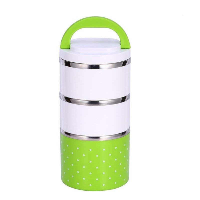 Picture of 3 LAYER STAINLESS STEEL LUNCH BOX 1230 ML. - Multicolor