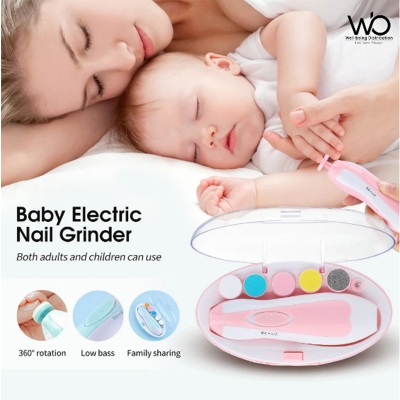 Picture of Baby Nail Trimmer with 6 Grinding Heads Safe for New Born - Multicolor
