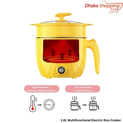 Picture of 1.8L Multifunctional Electric Rice Cooker Mini Non-stick Cookware Multicooker for Home and Kitchen Appliances - Electric Multi cookers - Multicolor