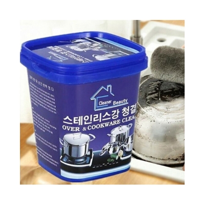 Picture of Stainless Steel Cookware Cleaning Paste Household Kitchen Cleaner Washing Pot Bottom Scale Strong (500g) - Lifestyle Mall - multicolor