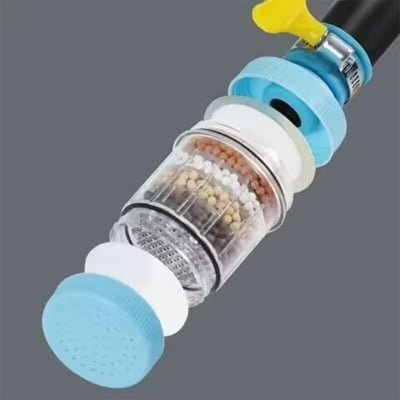 Picture of 6-Layer Kitchen Faucet Water Filter | Tap Water Purifier with Activated Carbon | Splash-Proof Nozzle for Clean Washing Water