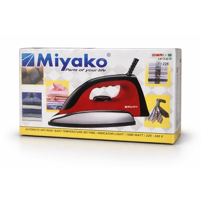 Picture of Miyako EI-226 Automatic Dry Iron – 1000W Fast Heating with Adjustable Temperature & Indicator Light