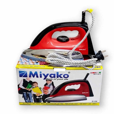 Picture of Miyako EI-226 Automatic Dry Iron – 1000W Fast Heating with Adjustable Temperature & Indicator Light