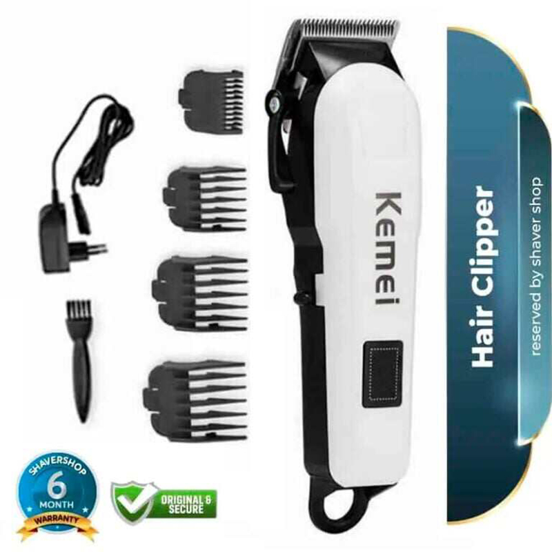 Picture of Kemei KM-809A Rechargeable Professional Hair Clipper & Precision Trimmer – 120 Minutes Runtime Cordless Grooming Razor for Men