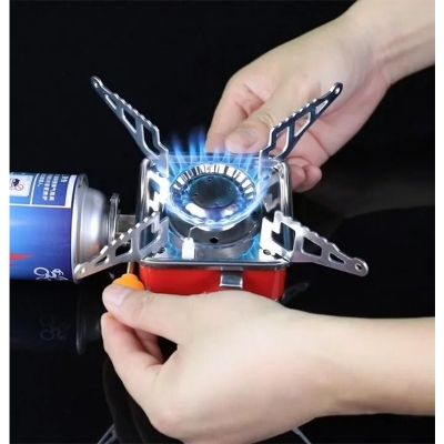 Picture of Portable Mini Gas Stove, Foldable Camping Stove for Camping and Outdoors. - Multicolor