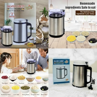 Picture of Stainless Steel Electric Mini Grinder 8 Blade Powerful Motor & Blender Machine