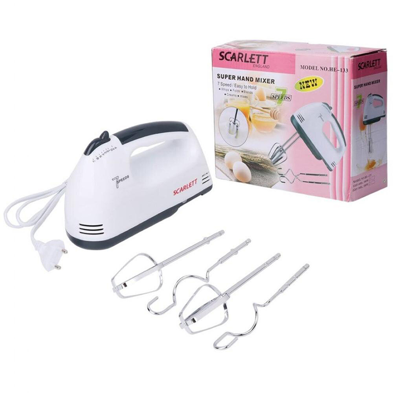 Picture of Scarlet electric super hand mixer egg bitter - White