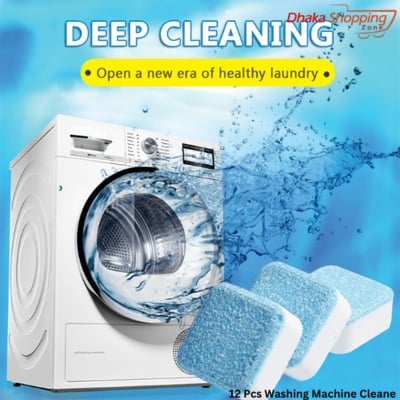 Picture of 12 Pcs Washing Machine Cleaner Washer Cleaning Detergent Effervescent Washer Cleaner-Cleaning Products - Lifestyle Mall - Multicolor