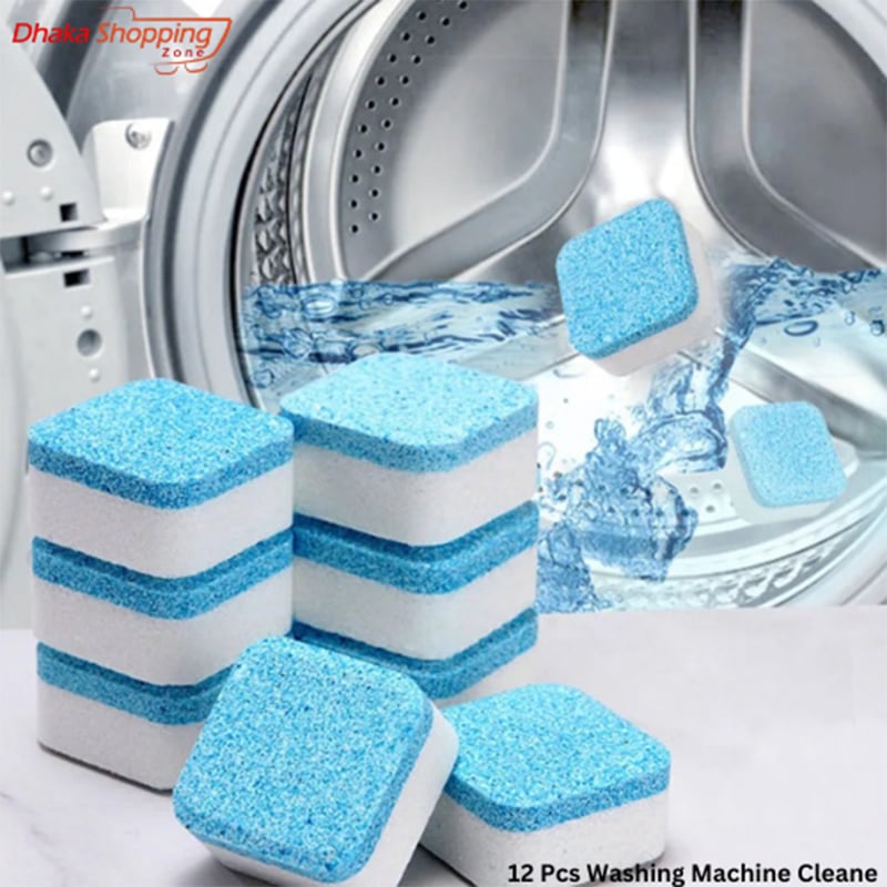 Picture of 12 Pcs Washing Machine Cleaner Washer Cleaning Detergent Effervescent Washer Cleaner-Cleaning Products - Lifestyle Mall - Multicolor