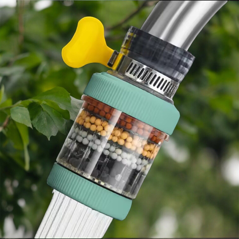 Picture of Portable Kitchen Faucet Water Filter - Six-Layer Activated Carbon Purifier (Multicolor) - Multicolor