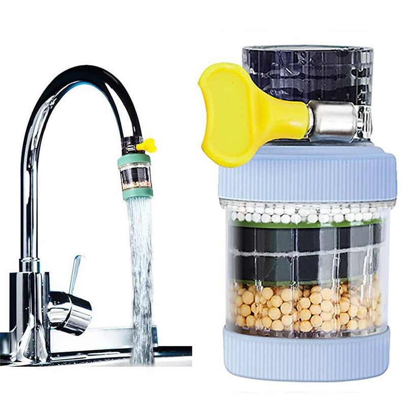 Picture of Portable Kitchen Faucet Water Filter - Six-Layer Activated Carbon Purifier (Multicolor) - Multicolor