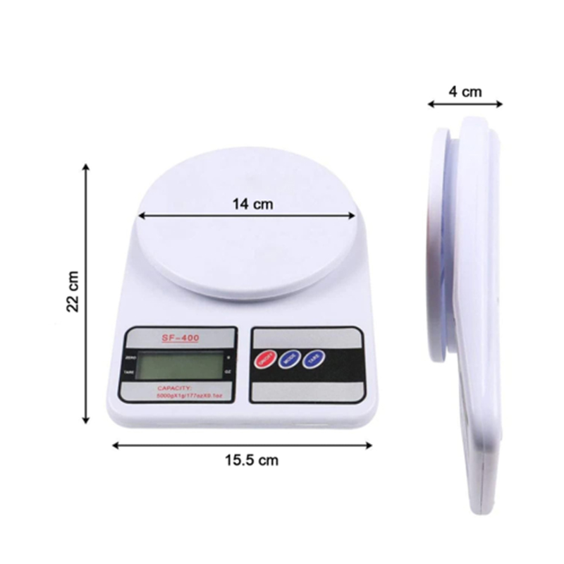 Picture of Digital Scale 10kg 1g Household Weight Scales Platform Electronic Balance Kitchen scale Baking Measure Food Cooking Tools - Lifestyle Mall - Multicolor