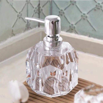 Picture of Hand Wash Dispenser cristal 350 ml Soap, Conditioner, Shampoo, Gel, Liquid Dispenser - Multicolor